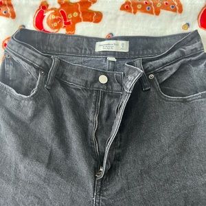 Abercrombie and Fitch the Ultra Straight 90s High Rise Jeans